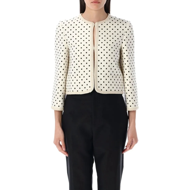 Valentino Garavani Overgangsjas Pludepois Print Jacket Neutrals
