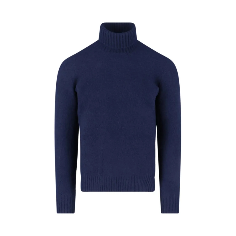 Drumohr Pull Turtleneck Sweater – Navy Blue