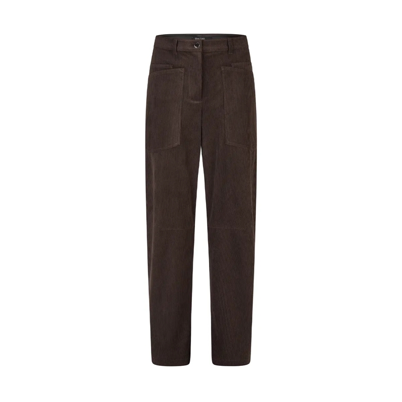Marc Aurel Hose Hose- angesetzter Bund- aufgesetze Taschen- Ba braun