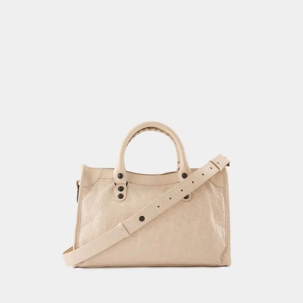Balenciaga Crossbody bags Le City Small Purse Leather Beige in beige