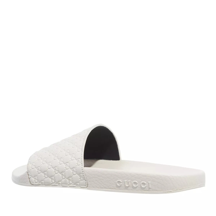 Gucci Wmns Micro Guccissima Slide White Slide