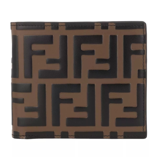 Fendi Logo Wallet Brown Tvåveckad plånbok