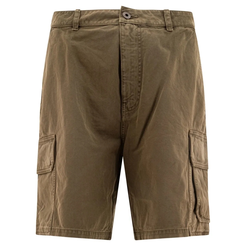 Loewe Casual Shorts Cotton Cargo Shorts Grey