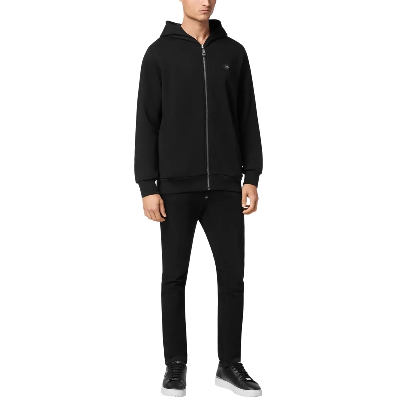 Philipp Plein Top Sweatjacke Mit Kapuze Skull Mit Schmucksteinen schwarz(Image 3)
