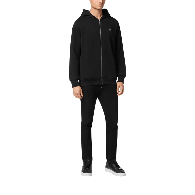 Philipp Plein Sweatjacke Sweatjacke Mit Kapuze Skull Mit Schmucksteinen schwarz(Image 4)