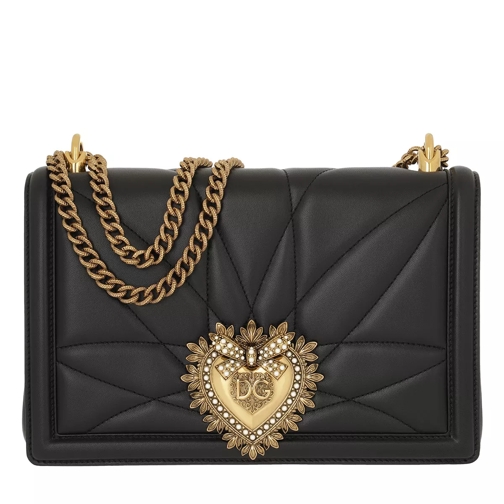Dolce&Gabbana LG Devotion Shoulder Bag Black Cross body-väskor