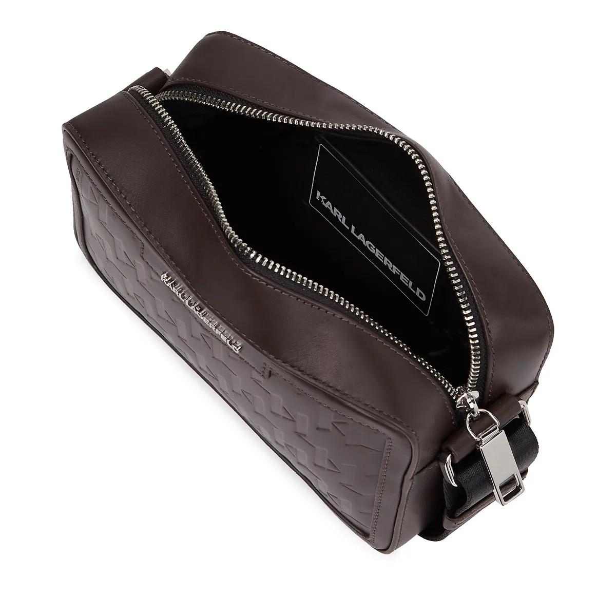 Thumbnail - Karl Lagerfeld Crossbody Bags - K/LOOM KAMERATASCHE AUS LEDER - Gr. unisize - in Braun - für Damen