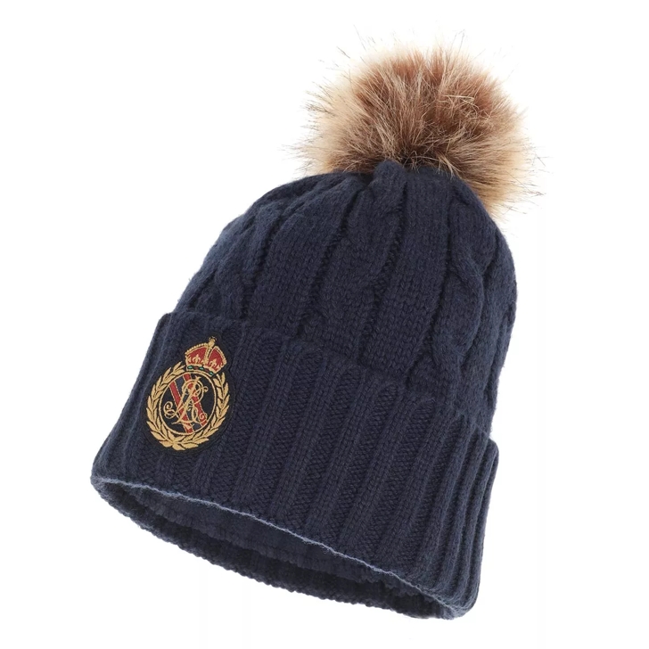 ralph lauren beanie hat navy