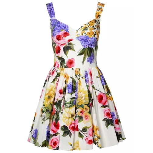 Dolce&Gabbana Multicolor Cotton Blend Dress Multicolor 