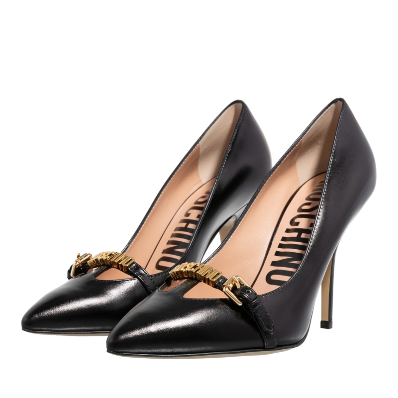Moschino Pumps Mini Lettering Nero