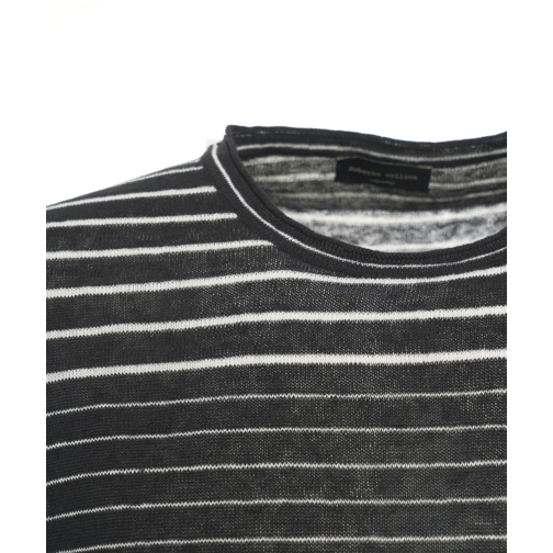 Roberto Collina T-shirts Striped t-shirt schwarz (Image 4)