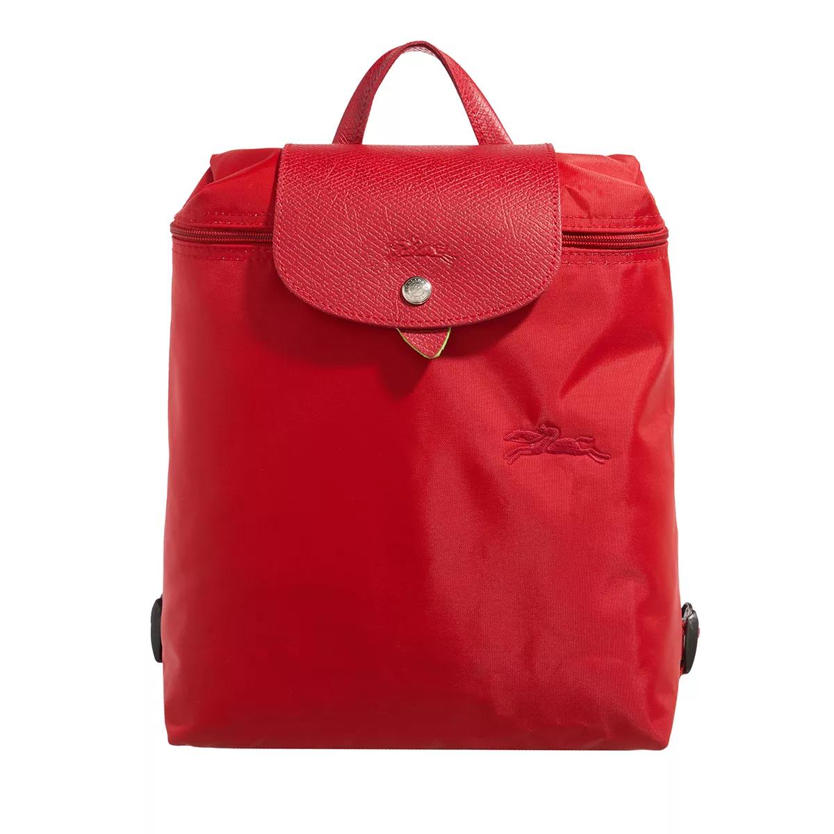 Longchamp Rucksack - Le Pliage Green Backpack M - Gr. unisize - in Rot - für Damen