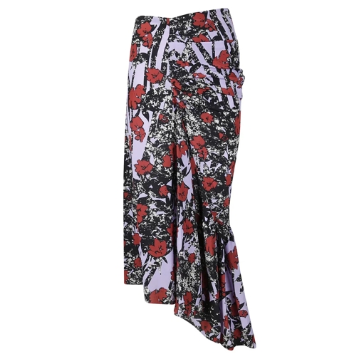 Colville Midi Rokken Luxurious Silk Printed Skirt Multicolor