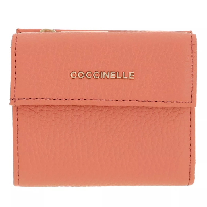 Coccinelle Metallic Soft Wallet Geranium Bi Fold Wallet