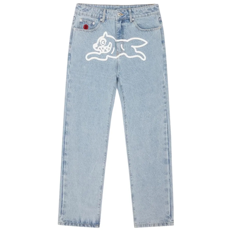ICE CREAM Jeans Light Blue Denim Jeans With Classic Five-Pocket De Blue
