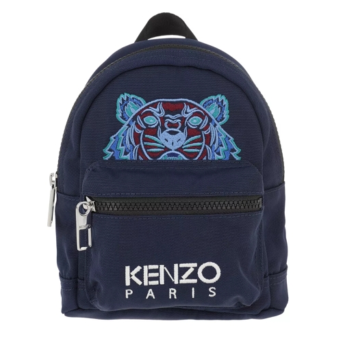 Kenzo Kanvas Tiger Mini Backpack Navy Blue Rucksack