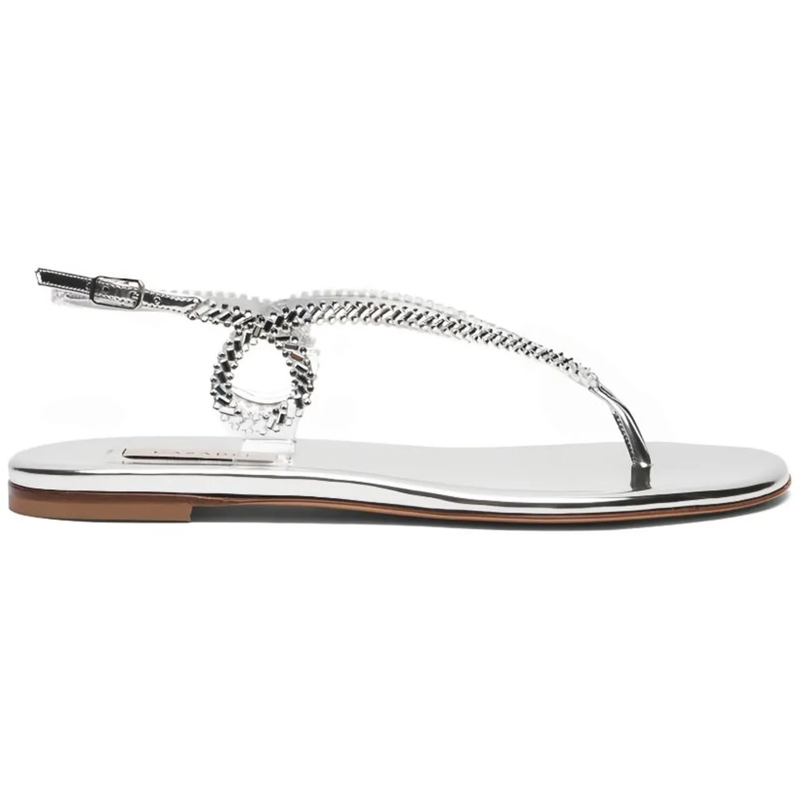 Casadei Sandalen Sandals Silver silber