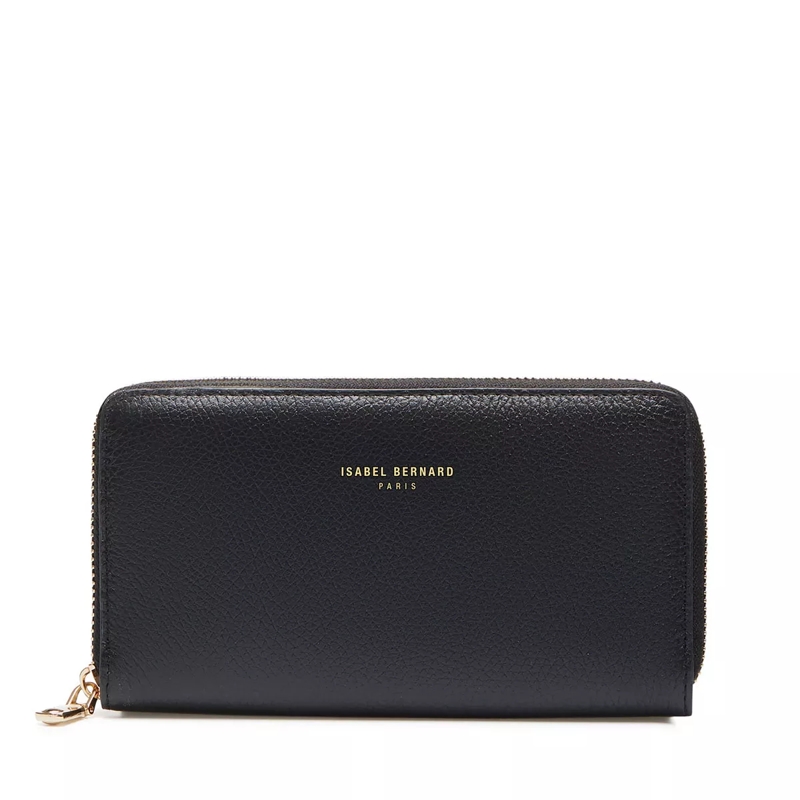 Isabel Bernard Portemonnaie mit Zip-Around-Reißverschluss Zip Wallet Black