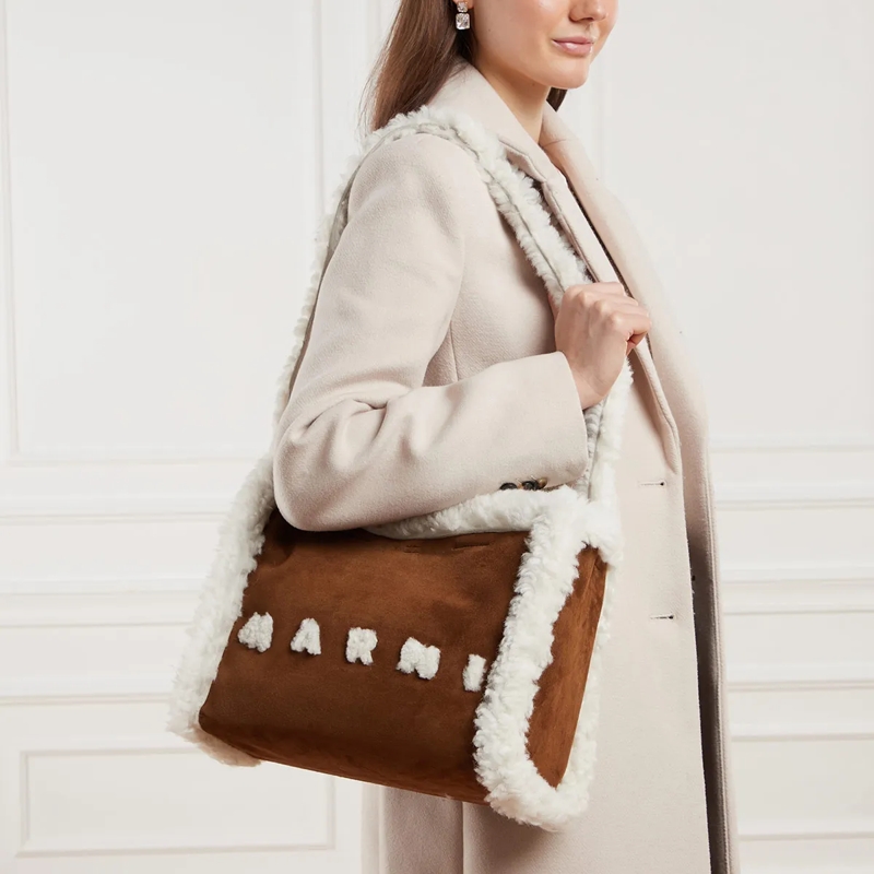 Marni Tote Basket Small Cinnamon/Soft Beige(Image 3)