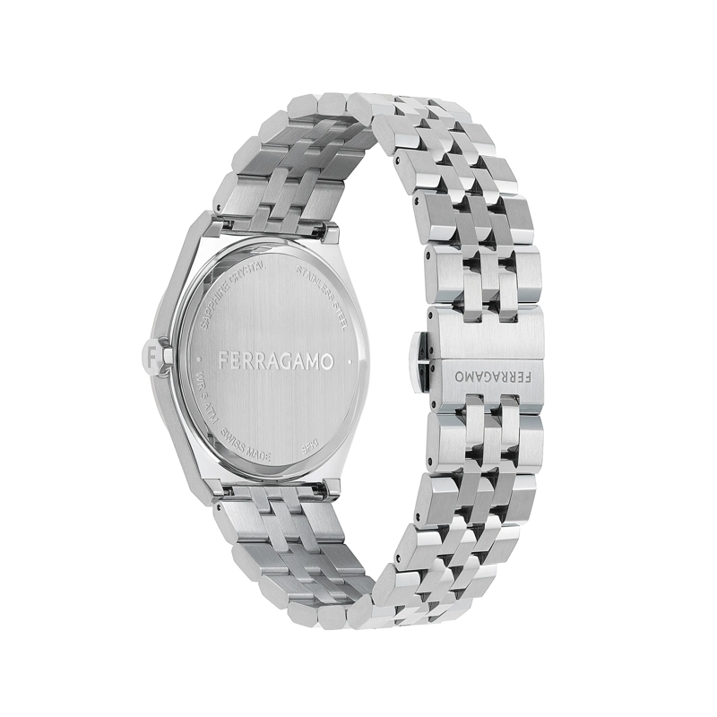 Salvatore Ferragamo Quarzuhr Quarz Analog Uhr Ki-Vega silber(Image 3)