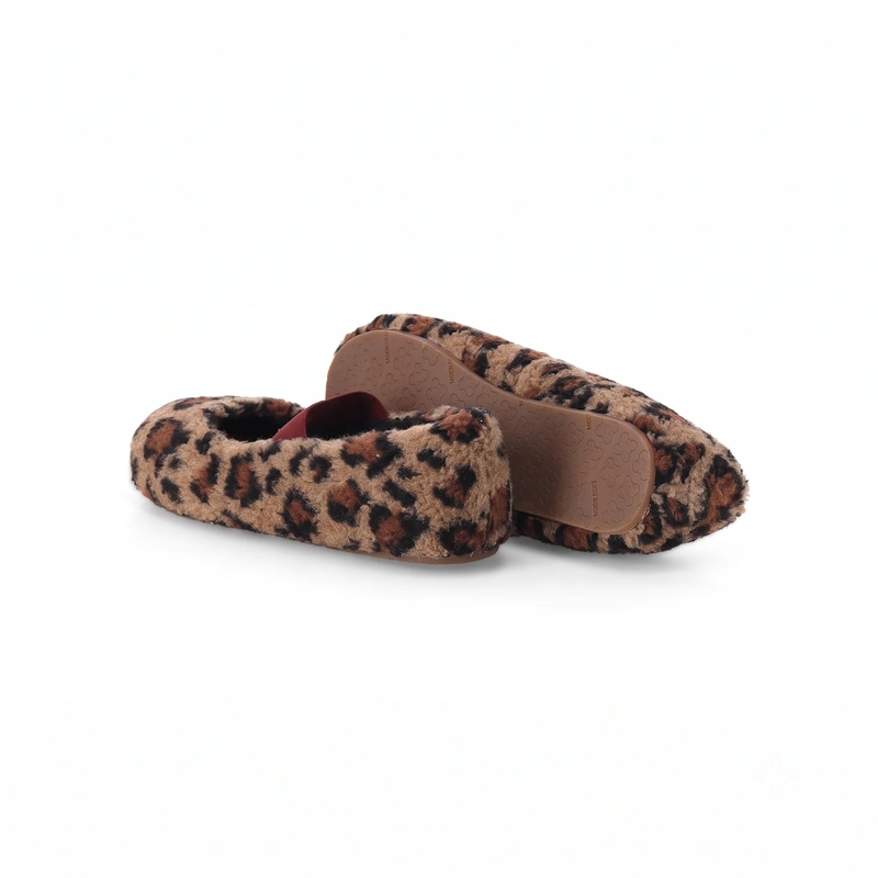 Moonboot Schuhe Shearling Ballerinas mit Animalprint braun(Image 3)