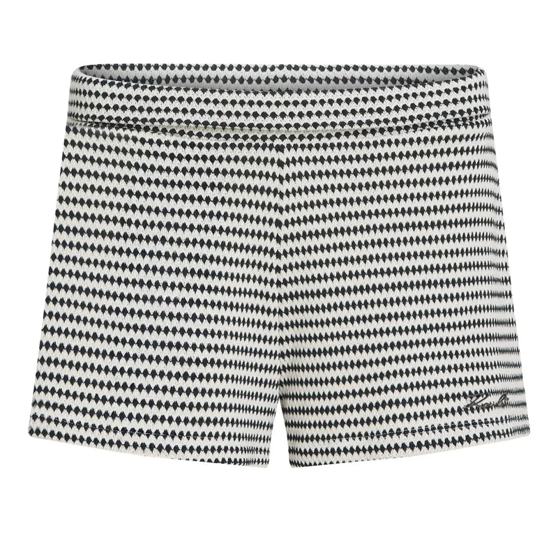 Karl Lagerfeld  Gestreifte Häkelshorts Badeshorts creme
