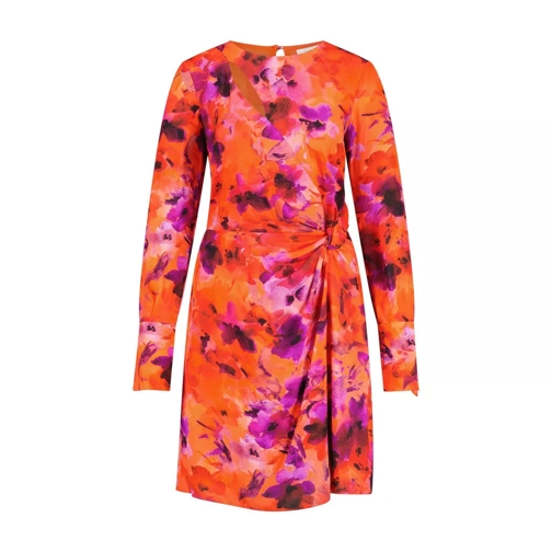 Patrizia Pepe Kleid im Wickel-Design mit Blumenprint und Cut-Out Multicolor 