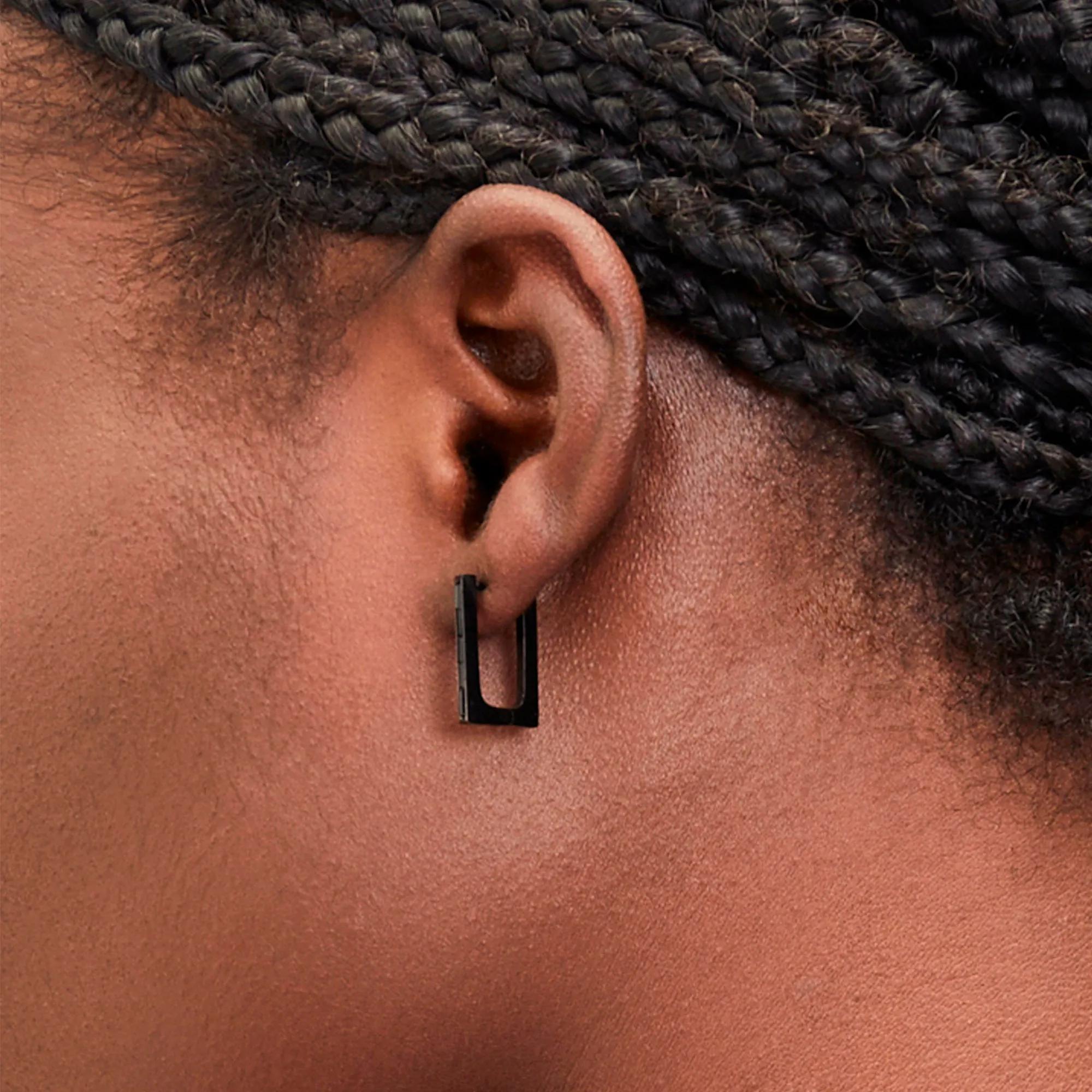 Thumbnail - Liebeskind Berlin Ohrringe - Edelstahl The Festive Mini Link Sparkle - Gr. unisize - in Schwarz - für Damen