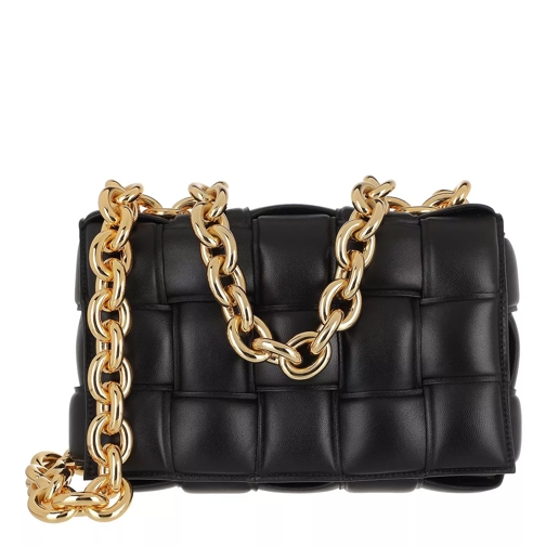 Bottega Veneta The Chain Crossbody Bag Leather Black/Gold Crossbodytas