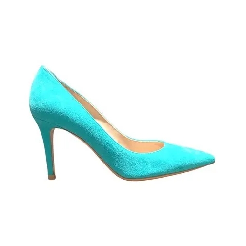 Gianvito Rossi With Heel Clear Blue Blue Tacchi