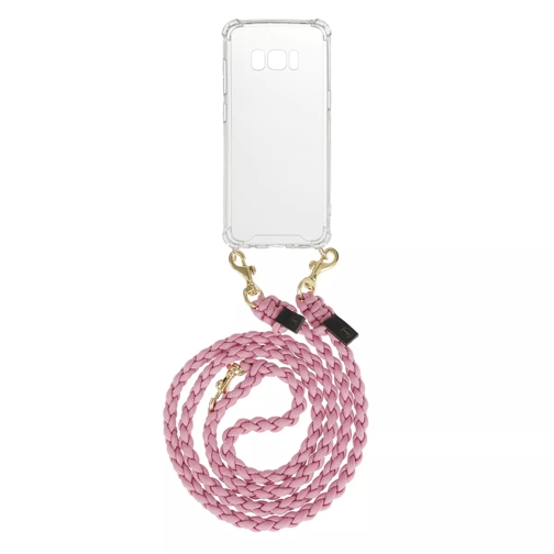 fashionette Smartphone Galaxy S8 Necklace Braided Rose Étui pour téléphone portable