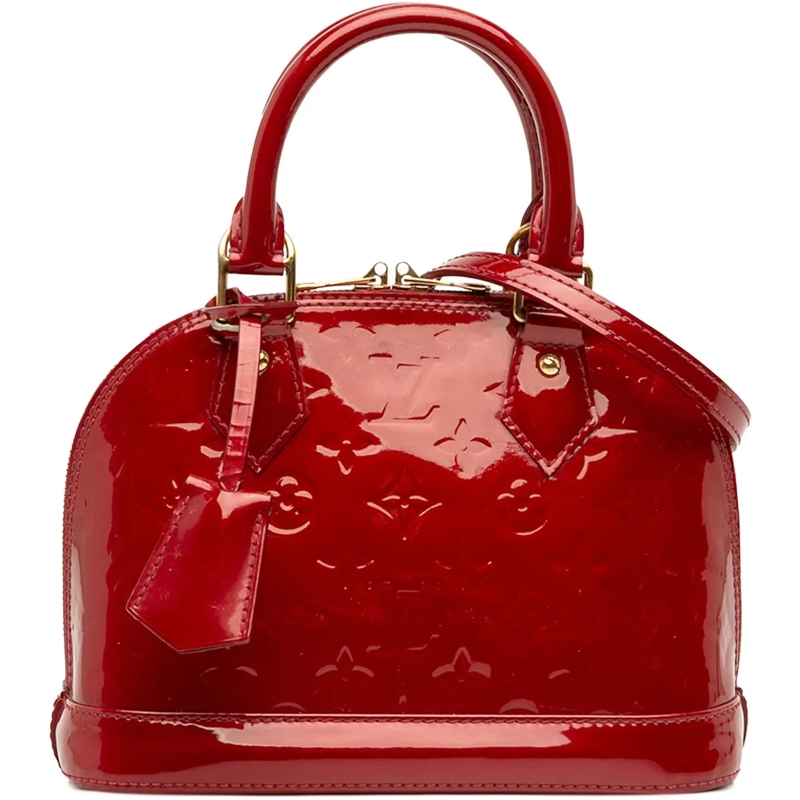 Louis Vuitton Schultertasche Monogram Vernis Alma BB rot