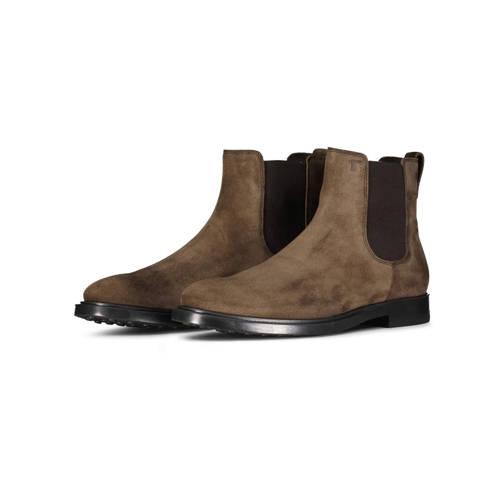 Tod's Chelsea Boots in Wildleder-Optik Dunkelbraun Chaussures à lacets