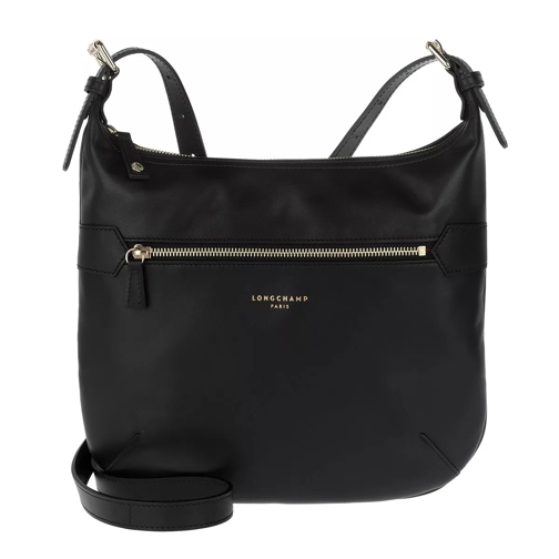 Longchamp 2.0 Messenger Bag Leather Black Hobo Bag