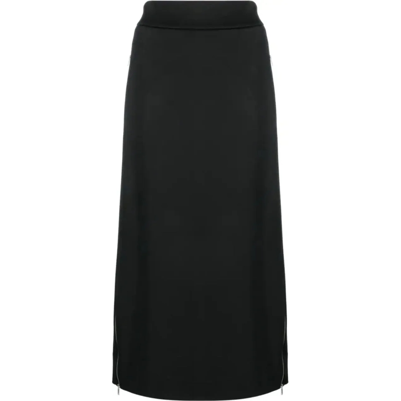 Jil Sander Midirock Long Skirt Black schwarz