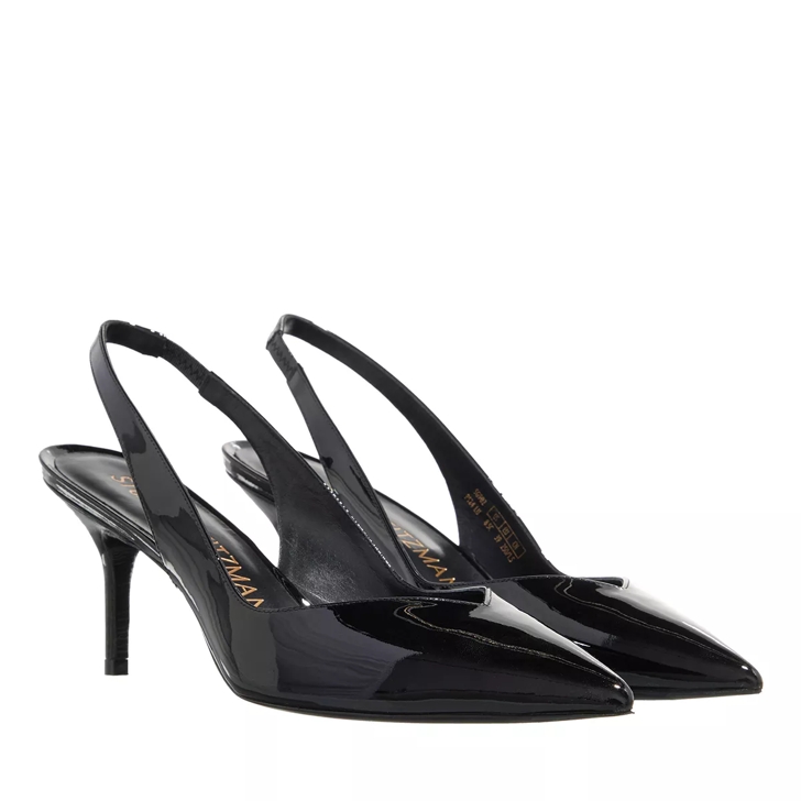 Stuart weitzman black hot sale patent leather pumps