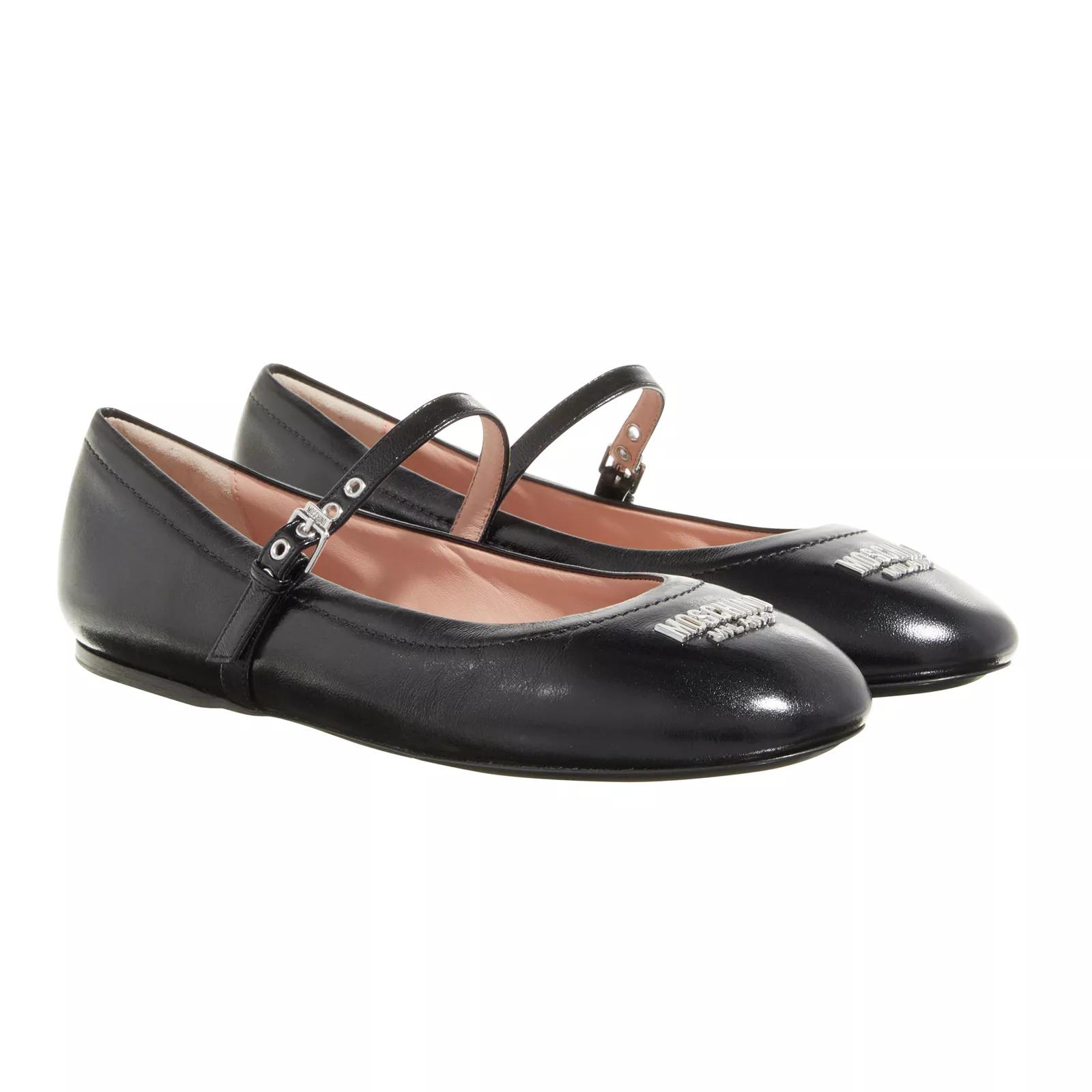 Moschino Loafers & Ballerinas - Moschino Plate Ballerina - Gr. 38 (EU) - in Schwarz - für Damen