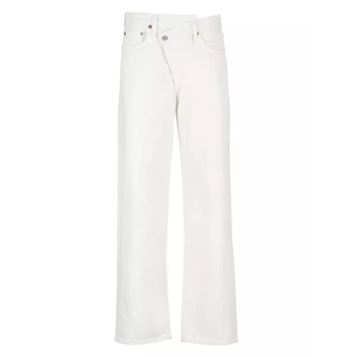 Agolde Criss Cross Jeans White 