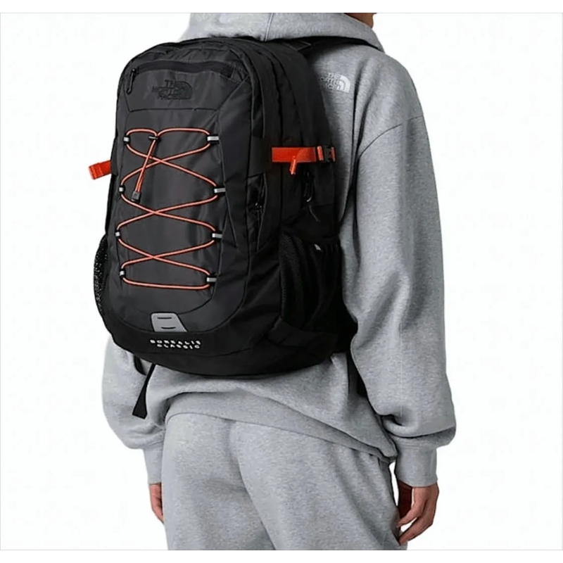 The North Face Rugzak Asphalt Grey/Orange Bags White