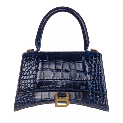 Balenciaga Hourglass Small Handle Bag Navy Blue Crossbody Bag