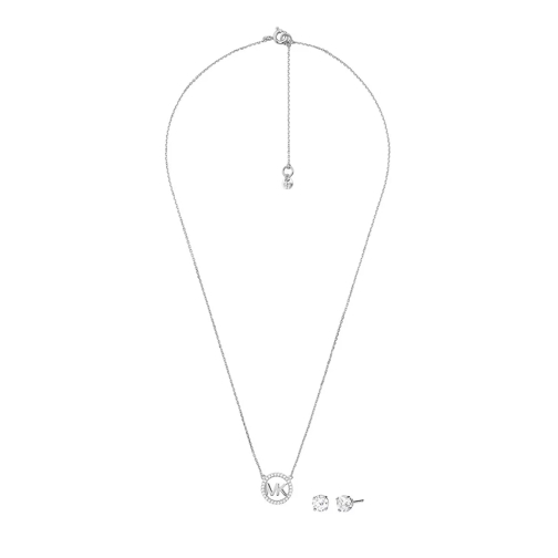 Michael Kors Sterling Necklace Box Set Silver Mellanlångt halsband