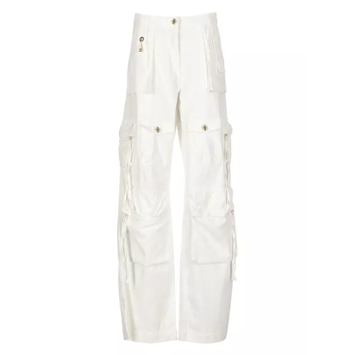 Elisabetta Franchi Cargo Jeans White 