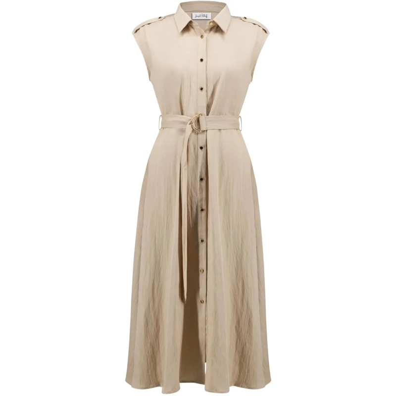 Joseph Ribkoff Midikleid Joseph Ribkoff Lds Dress Jurken Beige 261935 beige
