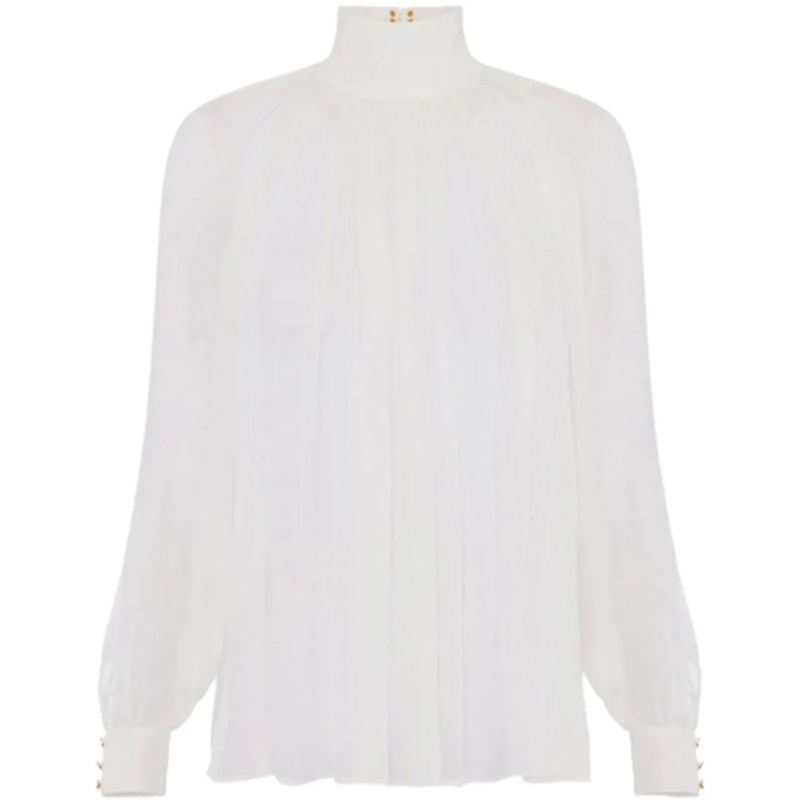 Elisabetta Franchi Bluse Shirts Ivory weiß