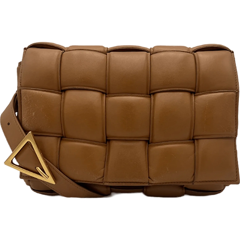 Bottega Veneta Schultertasche Bottega Veneta Padded Cassette - Caramel braun