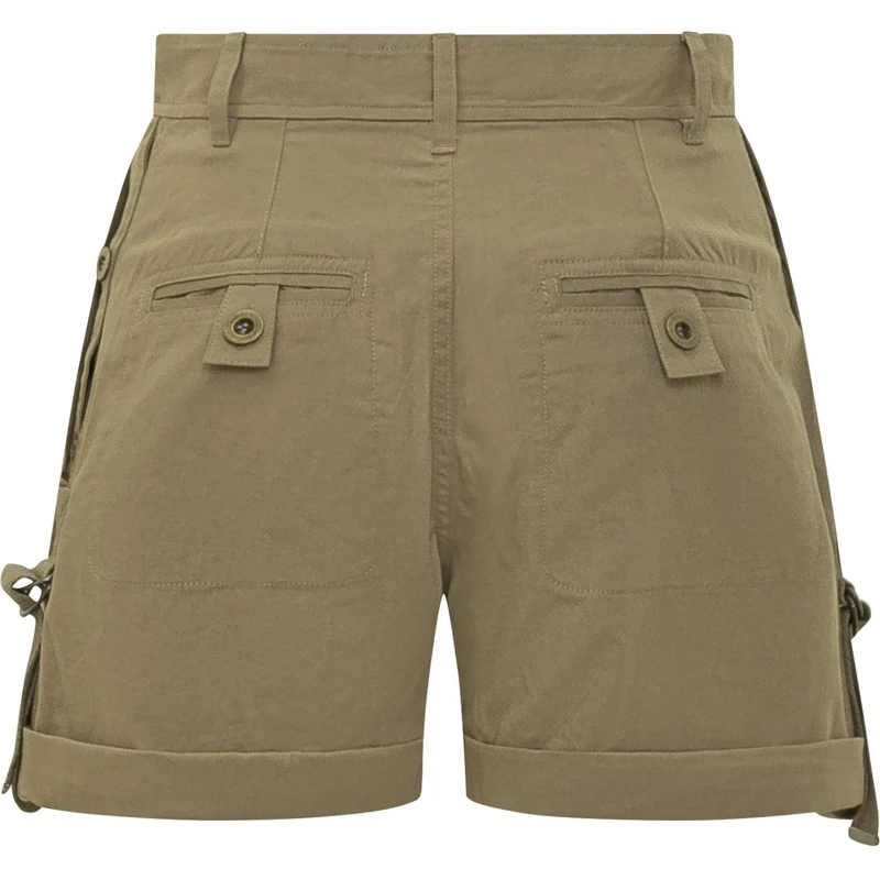 Isabel Marant Shorts Shorts Cargo a Vita Alta con Tasche Frontali taupe(Image 2)