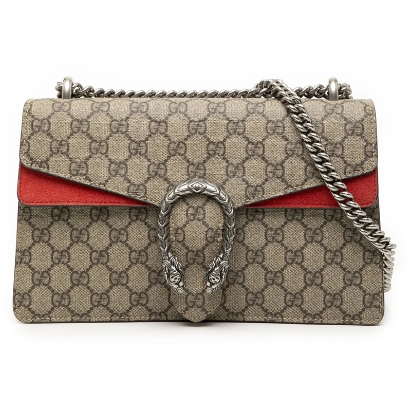 Gucci Schultertasche Medium GG Supreme Dionysus Shoulder Bag braun