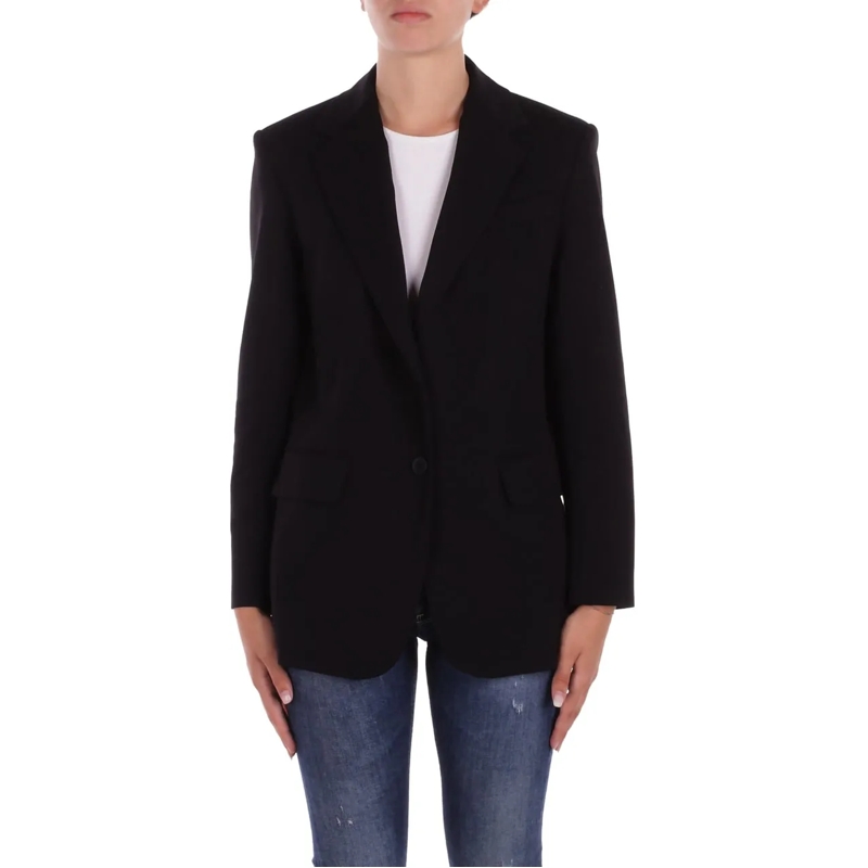 Max Mara Veste de transition Jackets Black schwarz