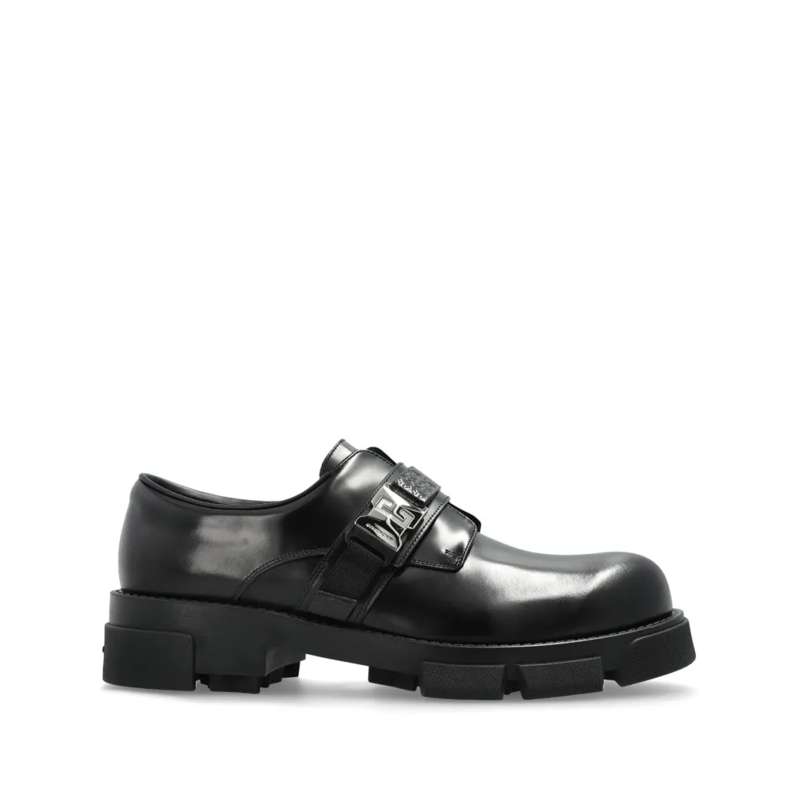 Givenchy Loafer Sophisticated Black Leather Flat Shoes Black