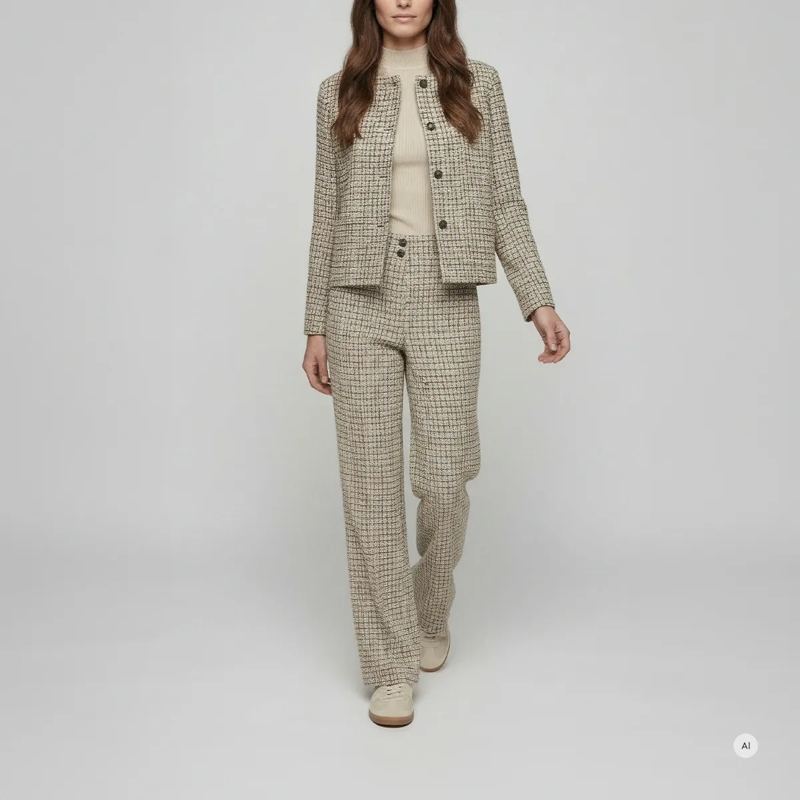 Marc Aurel Hose Hose- angesetzter Bund- Eingrifftaschen- weite beige(Image 2)